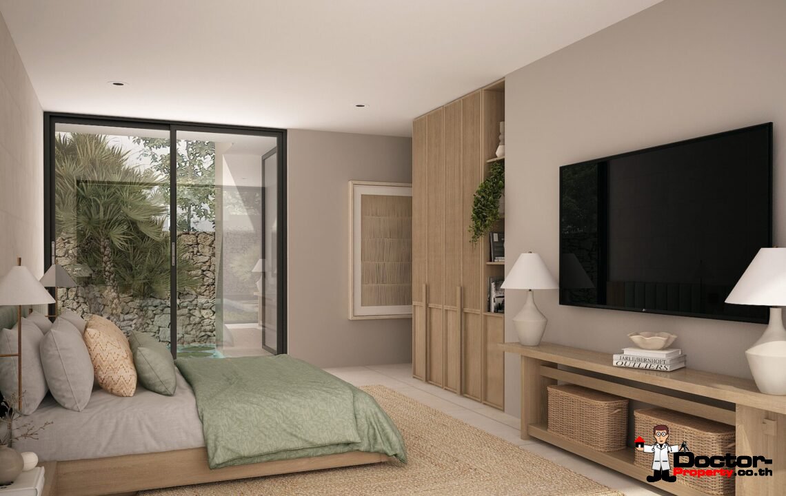 Modern 3 Bedroom Pool Villa in Bang Rak, Koh Samui – For Sale